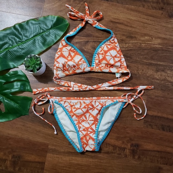 Hobie Other - Hobie Orange & White & Teal Bikini